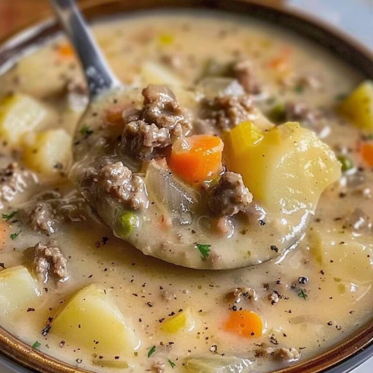 Crockpot Creamy Potato & Hamburger Soup – Reseau Regie Recipes